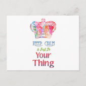 Blijf rustig aan doen. briefkaart (Voorkant)