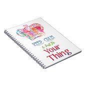 Blijf rustig aan doen. notitieboek (Rechterzijde)