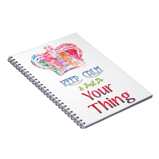 Blijf rustig aan doen. notitieboek (Rechterzijde)