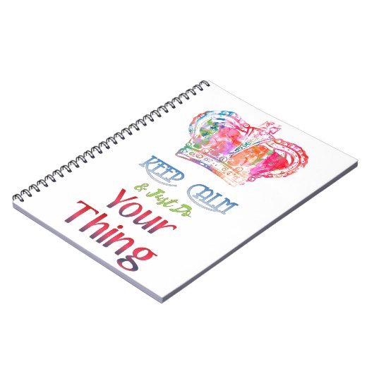 Blijf rustig aan doen. notitieboek (Linkerzijde)