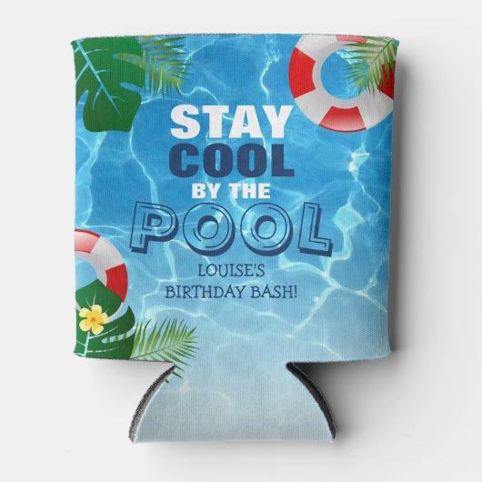 Blijf rustig aan op persoonlijke titel in de pool blikjeskoeler (Voorkant)