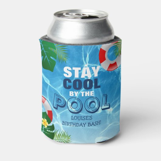 Blijf rustig aan op persoonlijke titel in de pool blikjeskoeler (Blikje Achterkant)