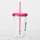Blijf rustig aan thuiswerk hard acryl drinkbeker (Rechts)