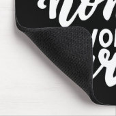 Blijf rustig aan thuiswerk hard muismat (Hoek)