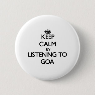 Blijf rustig door te luisteren naar GOA Ronde Button 5,7 Cm