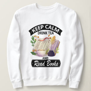 Blijf rustig Drink drinken en lees een boek Trui