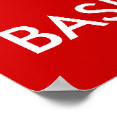 Blijf rustig en basketbal spelen | Fun Sports Post Poster (Hoek)