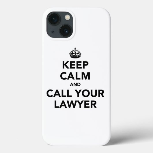 Blijf rustig en bel je advocaat. Case-Mate iPhone case (Achterkant)