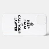 Blijf rustig en bel je advocaat. Case-Mate iPhone case (Achterkant (horizontaal))