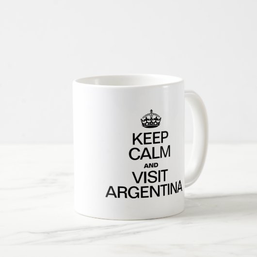 BLIJF RUSTIG EN BEZOEK ARGENTINIË KOFFIEMOK (Voorkant rechts)