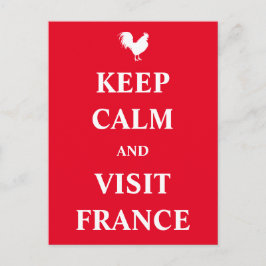 Blijf rustig en bezoek Frankrijk Briefkaart
