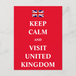 Blijf rustig en bezoek het Verenigd Koninkrijk Briefkaart