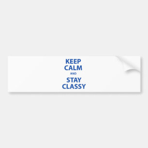 Blijf rustig en blijf in de klas bumpersticker