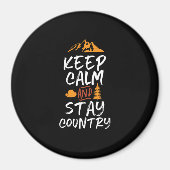 Blijf rustig en blijf  in de winkel magneet (Voorkant)