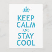 Blijf rustig en blijf koel briefkaart (Voorkant)