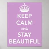 Blijf rustig en blijf mooi Poster (Voorkant)