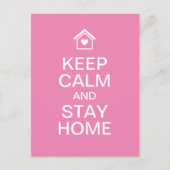 Blijf rustig en blijf thuis briefkaart (Voorkant)