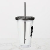 Blijf rustig en blijf thuis met uw kat acryl drinkbeker (Rechts)