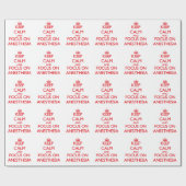 Blijf rustig en concentreer je op ANESTHESIË Cadeaupapier (Vlak)