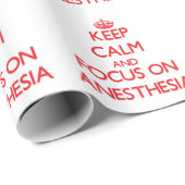 Blijf rustig en concentreer je op ANESTHESIË Cadeaupapier (Rol Hoek)