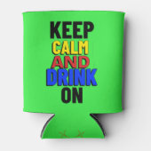 Blijf rustig en Drink te Koelbox Blikjeskoeler (Voorkant)