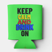 Blijf rustig en Drink te Koelbox Blikjeskoeler (Achterkant)