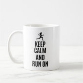 Blijf rustig en ga door koffiemok (Links)