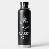 Blijf rustig en ga door met grappige grote wandele waterfles (Links)