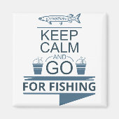 Blijf rustig en ga vissen magneet (Voorkant)