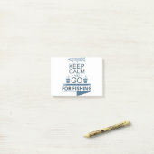 Blijf rustig en ga vissen post-it® notes (Op bureau)