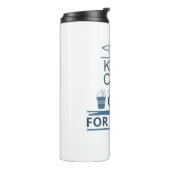 Blijf rustig en ga vissen thermosbeker (Gedraaid links)