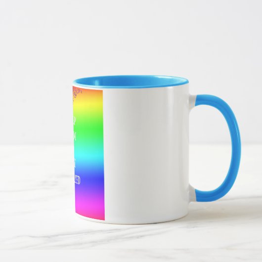 Blijf rustig en getrouwd met Black Ringer Mok (Rechts)