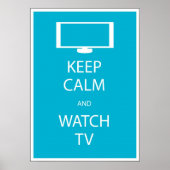 Blijf rustig en kijk tv poster (Voorkant)