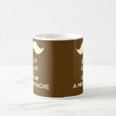 Blijf rustig en kweek een snor koffiemok (Center)