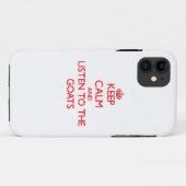 Blijf rustig en luister naar de geiten Case-Mate iPhone case (Achterkant (horizontaal))