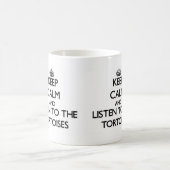 Blijf rustig en luister naar de Tortoises Mok (Center)