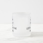 Blijf rustig en luister naar de Wasps Matglas Koffiemok (Center)