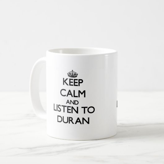 Blijf rustig en luister naar Duran Koffiemok (Voorkant links)