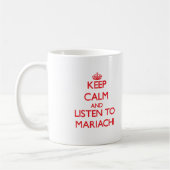 Blijf rustig en luister naar MARIACHI Koffiemok (Links)