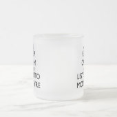 Blijf rustig en luister naar Mcintyre Matglas Koffiemok (Center)