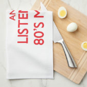 Blijf rustig en luister naar METAL 80 Theedoek (Quarter Fold)