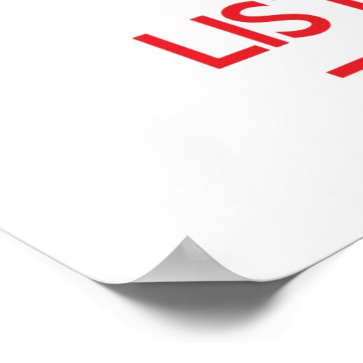 Blijf rustig en luister naar TRANCE Poster (Hoek)