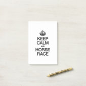 BLIJF RUSTIG EN PAARDENRACE POST-IT® NOTES (Op bureau)