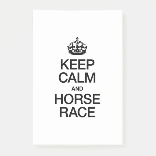 BLIJF RUSTIG EN PAARDENRACE POST-IT® NOTES (Voorkant)