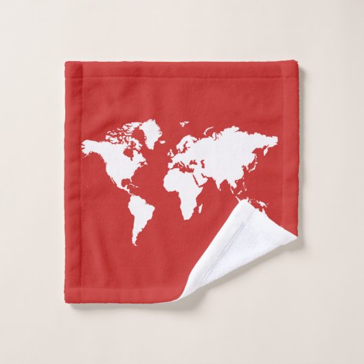 Blijf rustig en reis de wereld rond bad handdoek (Wasdoekje)