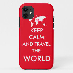 Blijf rustig en reis de wereld rond iPhone 11 hoesje
