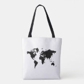 Blijf rustig en reis de wereld rond tote bag (Achterkant)