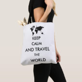 Blijf rustig en reis de wereld rond tote bag (Dichtbij)