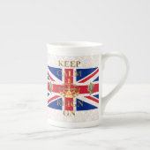 Blijf rustig en rustig aan doen porselein kop (Rechts)