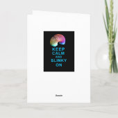 BLIJF RUSTIG EN SLINKY OP DE VERJAARDAG VAN DE KAA KAART (Achterkant)